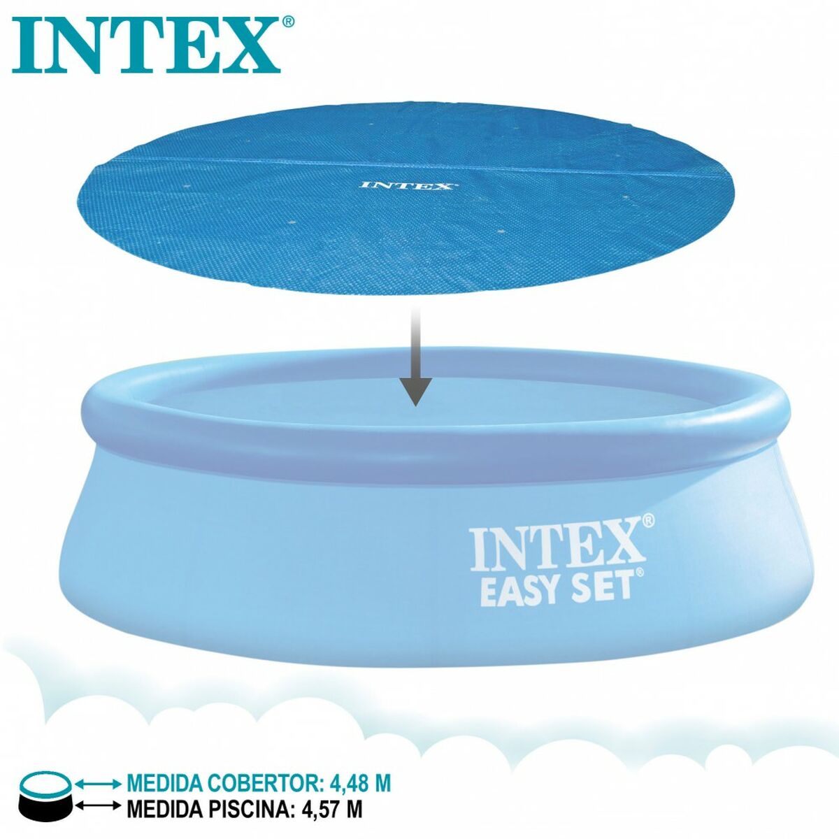 Copertura per piscina Intex 29023 EASY SET/METAL FRAME 419 x 419 cm