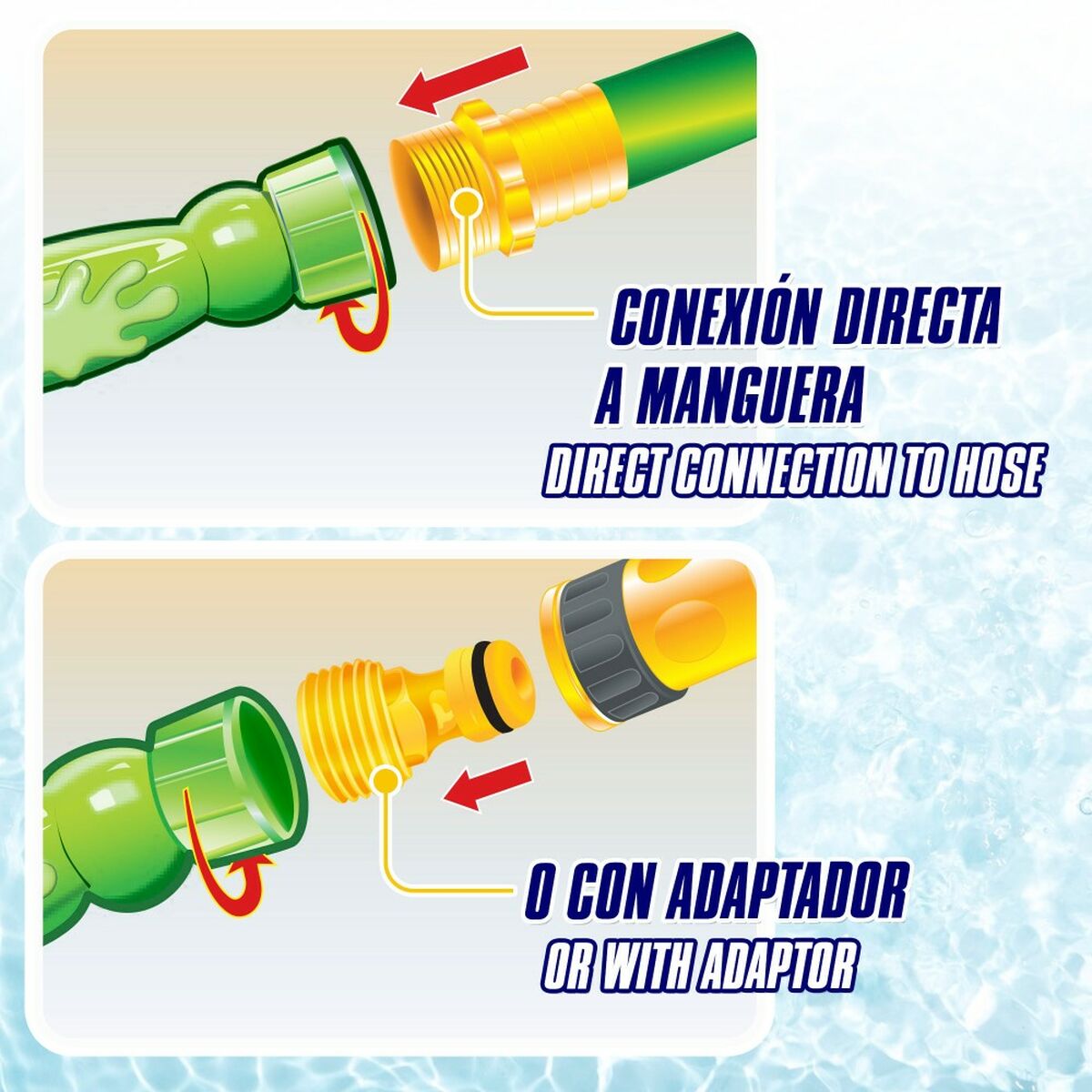 Corda con Manici per Saltare Spruzzatore Plastica 3,4 x 285 x 3 cm