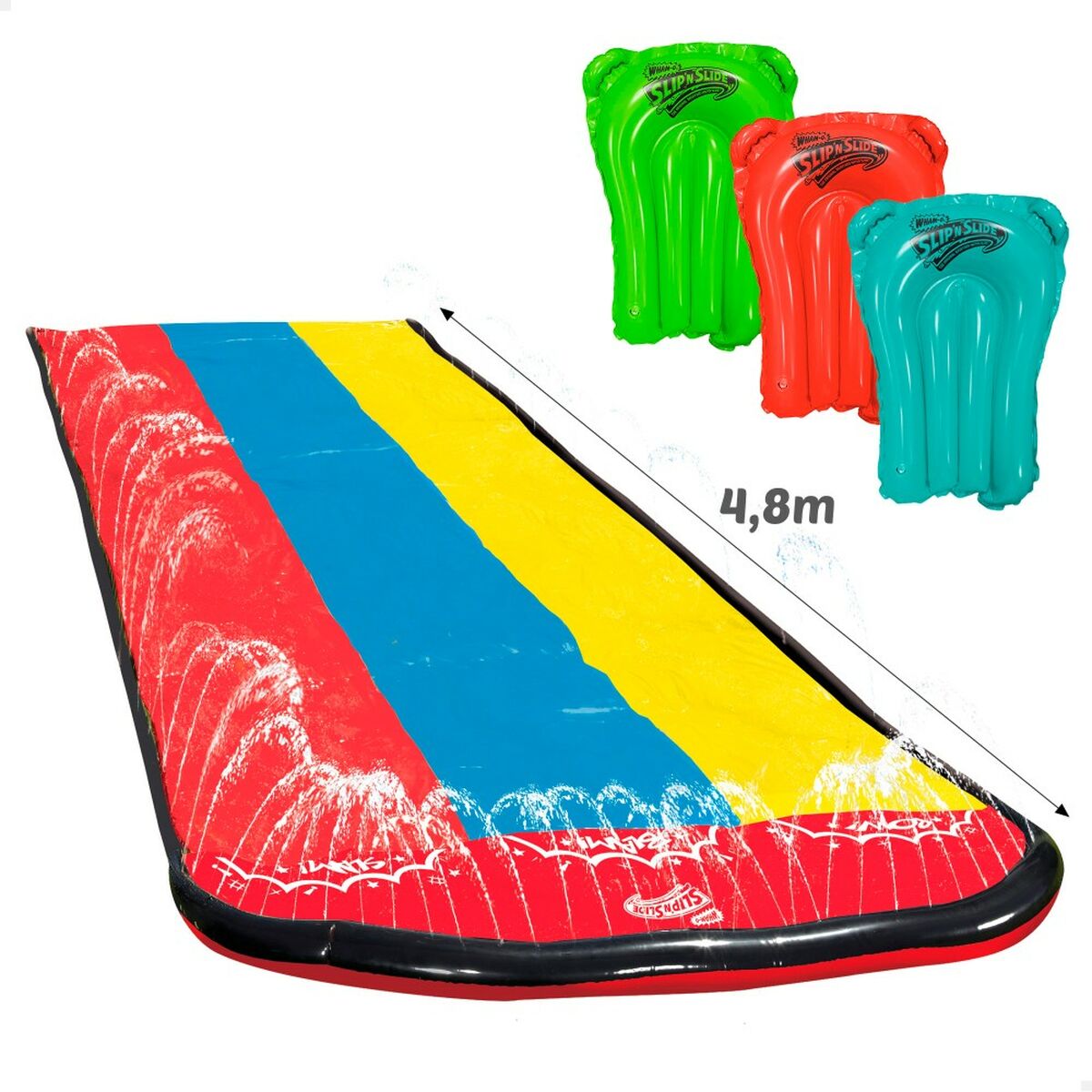 Scivolo ad acqua Multicolore 200 x 12 x 480 cm (3 Unità)