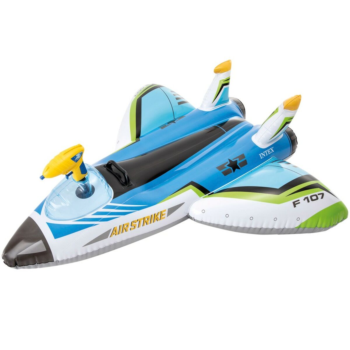 Materassino Gonfiabile Intex Pistola ad Acqua Aereo 117 x 117 cm (6 Unità)