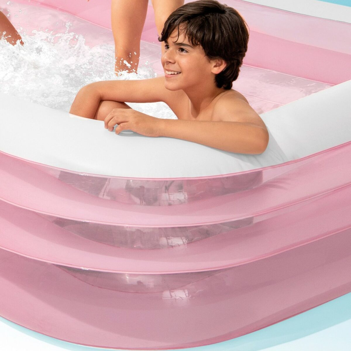 Piscina Gonfiabile per Bambini Intex Rosa 1050 L 305 x 56 x 183 cm (2 Unità)