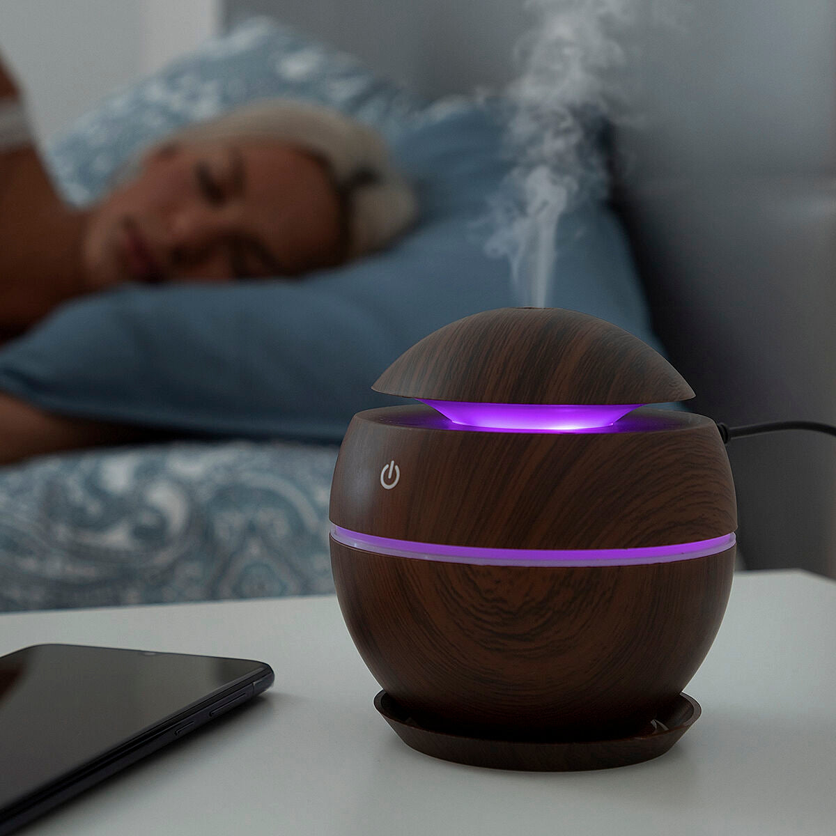Mini Umidificatore Diffusore di Aromi Dark Walnut InnovaGoods