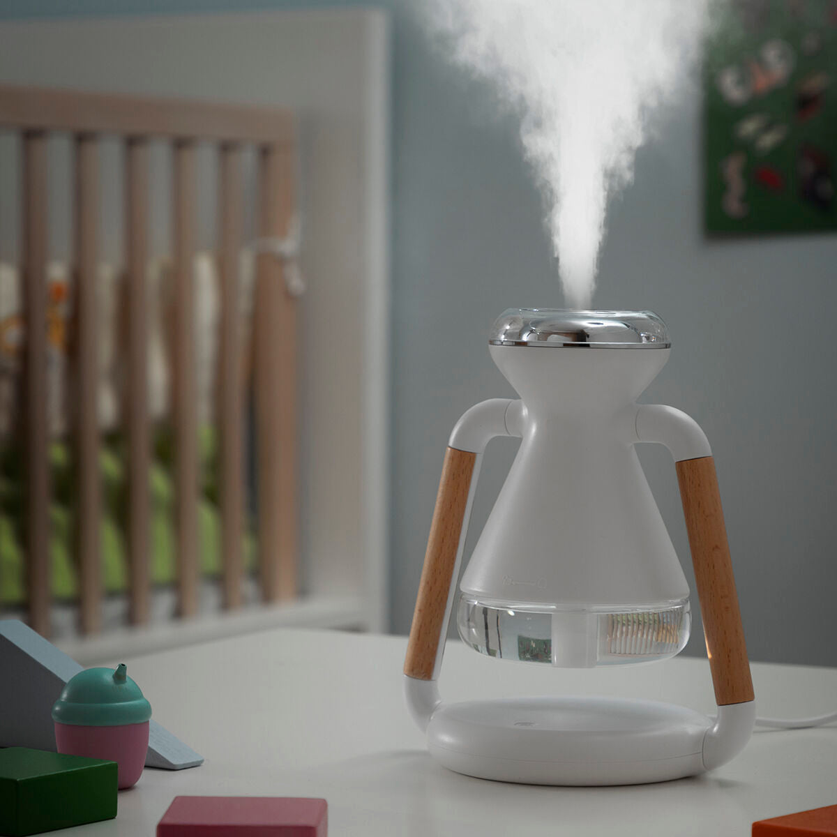 Umidificatore Diffusore per Ambienti e Caricabatterie Wireless 3 in 1 Misvolt InnovaGoods